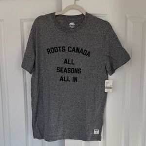 Roots Gray Short Sleeve Men's Tee